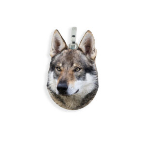 Ciondolo in Argento Razza  Cane Lupo Cecoslovacco