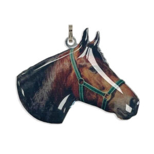 Ciondolo in Argento personalizzato con foto del tuo Cavallo preferito